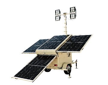 薩奧太陽能移動(dòng)照明燈車：工程照明新選擇